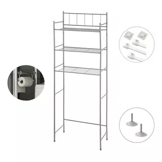 Mueble Organizador Sobre Inodoro 3 Estantes Metal Baño