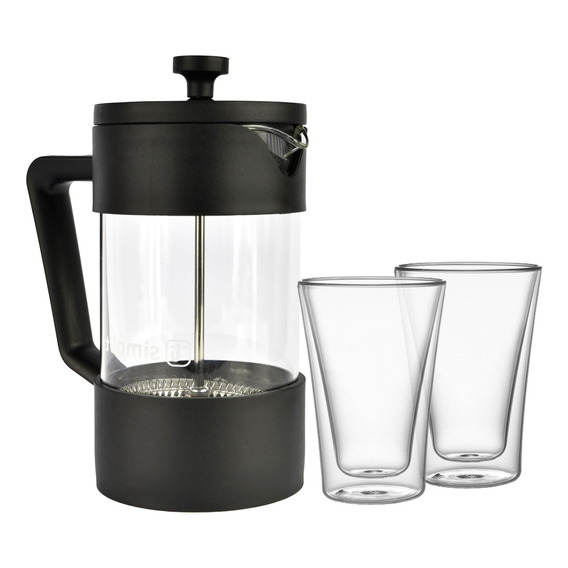 Pack Cafetera Francesa 600ml + Set 2 Vasos 400 Ml Simplit