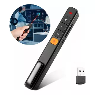 Apuntador Laser Cargo Usb Inalámbrico Para Presentaciones Color Negro