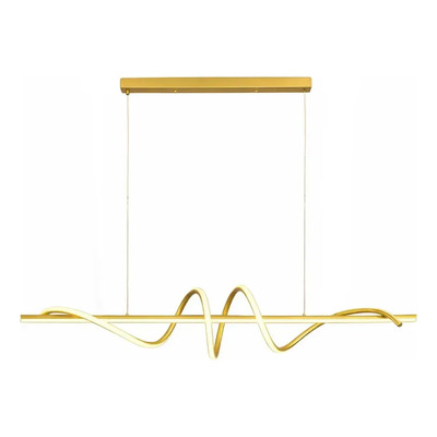 Lampara Colgante Moderno Led Cct Diseño Dorado Ldf40040-d  Dorado