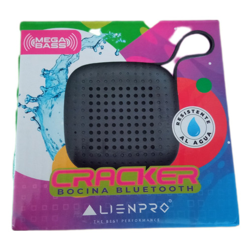 Bocina Bluetooth Alienpro Cracker Ipx4 Color Negro