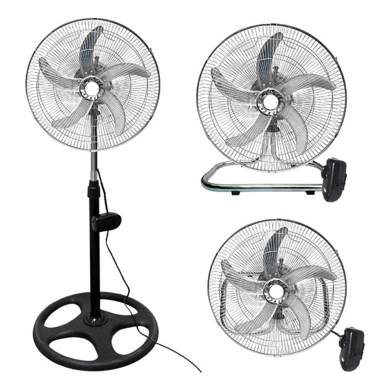 Ventilador 3 En 1 Metalico 5 Aspas 18 Pulgadas 3 Velocidades