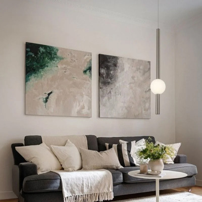 Colgante Led Instal1 Vertical Baston Acero Deco Moderno Cie