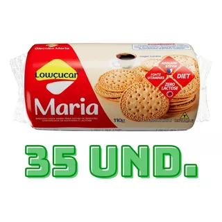 Kit 35 Und. Biscoito Maria Diet 110g - Lowçucar