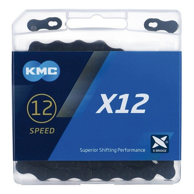 Cadena Kmc 12 Velocidades X12 Negro 126l