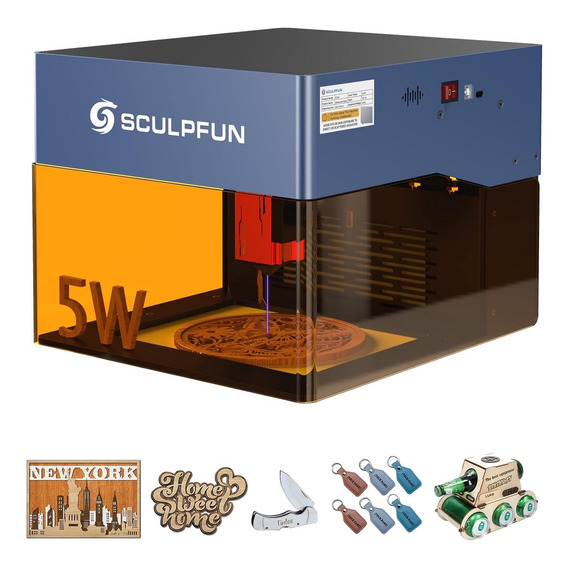 Sculpfun Icube Pro 5w Grabador Láser Madera Metal Acrílico
