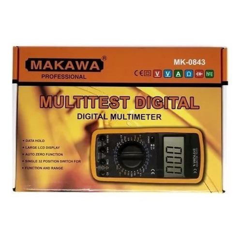 Tester Multitester Multimetro Digital - Makawa - Mk-0843