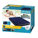 Colchon Inflable Intex + Bomba Inflador Electrico Cama De Ai