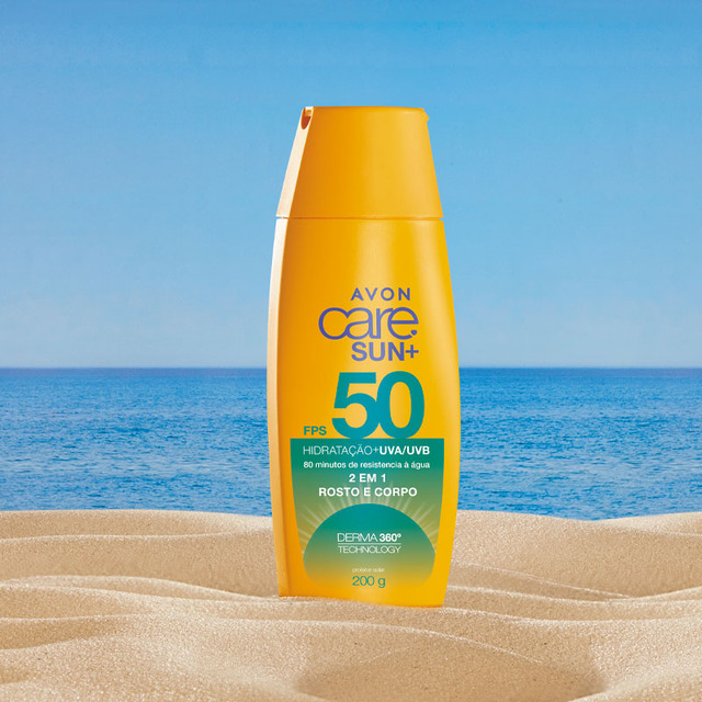 Protetor Solar 2 em 1 Avon invisível en crema FPS50 200g