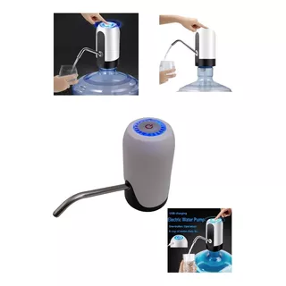 Dispensador De Agua Electronico Recargable Botellon Color Blanco