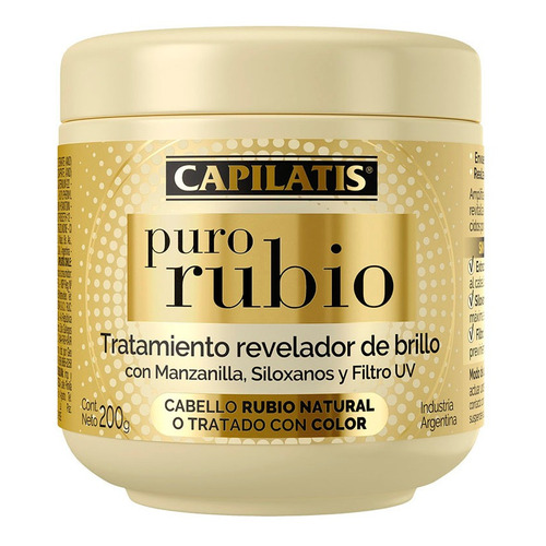 Tratamiento Capilatis Revelador Brillo Puro Rubio 200 Ml