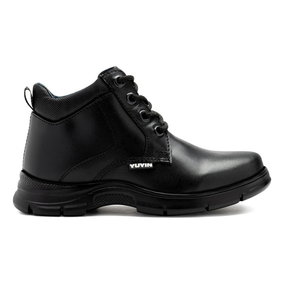 Zapato Bota Escolar Niño Piel Negro Yuyin 23271 22-25½ Gnv®