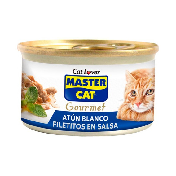 Master Cat Alimento Gato Atun Blanco 85 Grs 12 Lata