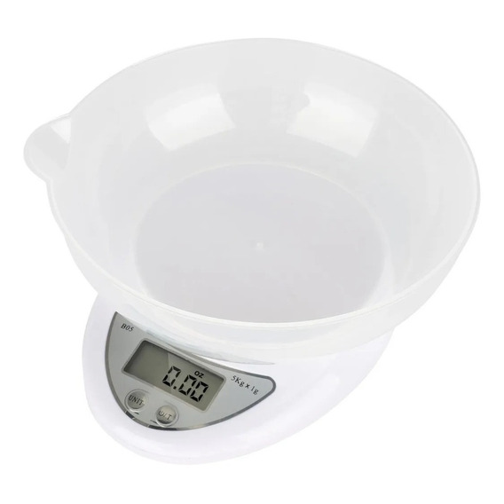 Pesa Balanza Digital Cocina Con Bowl Recipiente 5kg + Pila