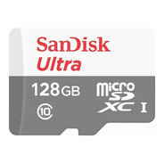 Micro Sd Tarjeta Memoria 128gb 100mb/s Sandisk Clase 10