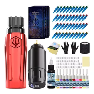 Kit Pen Maquina Rotativa Tattoo Wormhole Pro Inalambrica