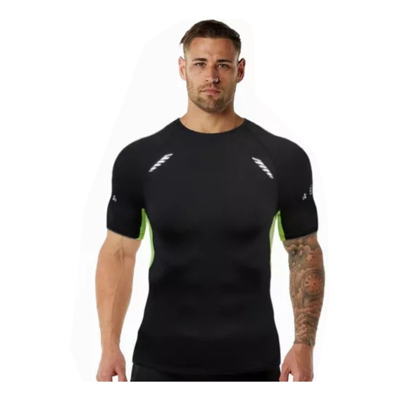 Camisetas Deportivas Hombre Manga Corta Confort Moldeadora