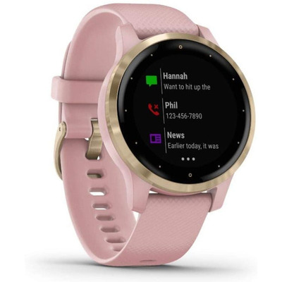 Garmin Vivoactive 4s Reloj Inteligente Con Gps Small Color De La Caja Gris Color Del Bisel Dorado