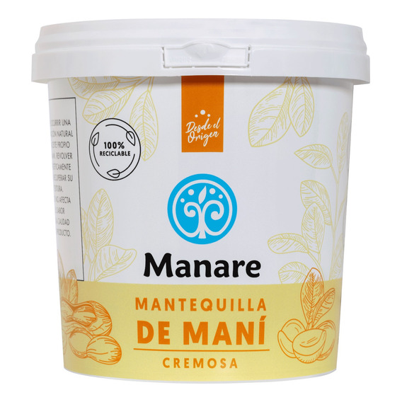 Mantequilla De Maní 1 Kg - Manare