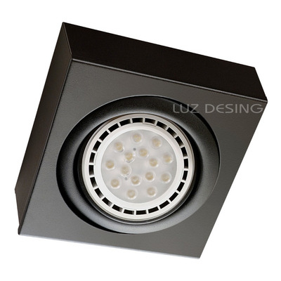 Plafon 3 Luces Cardanico Negro Apto Led Ar111 Movil Gam 5020 Negro