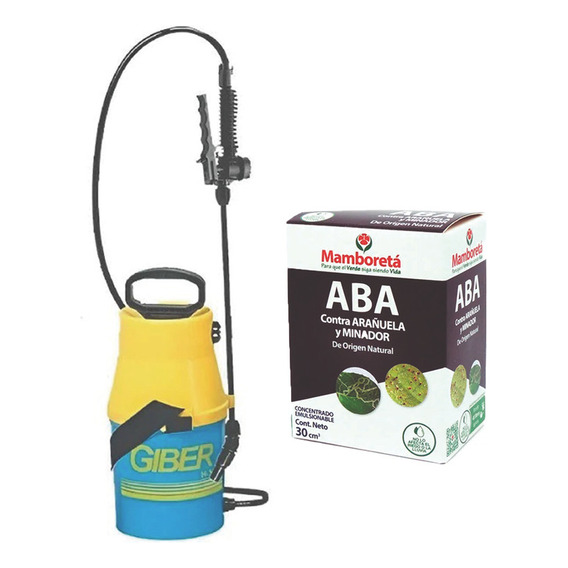 Pulverizador Giber 5lts Con Insecticida Mamboreta Aba 30cc