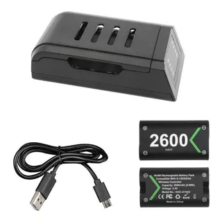 Kit Base +2 Baterias 2600mah Xbox One, S/x Series X/s D29