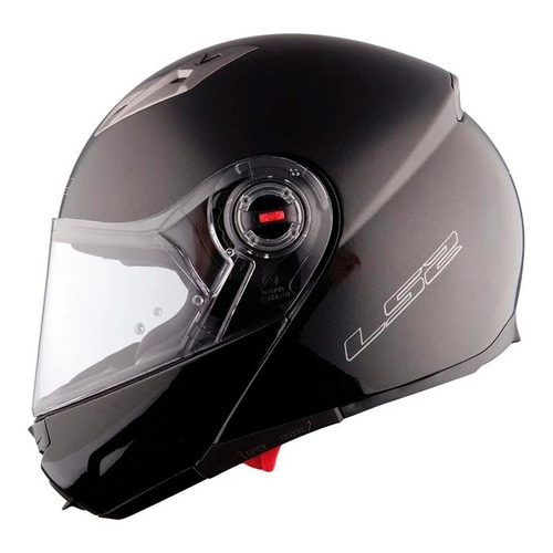 Casco para moto rebatible LS2 Easy FF370  gloss black talle XL 