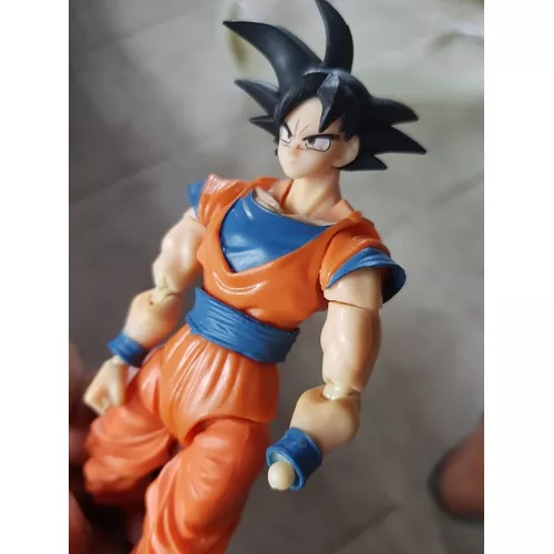 Boneco Son Goku Black Dragon Ball Z Articulado Mão Quebrada