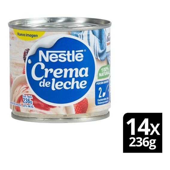 Crema De Leche Nestlé® Tarro 236g Pack X14