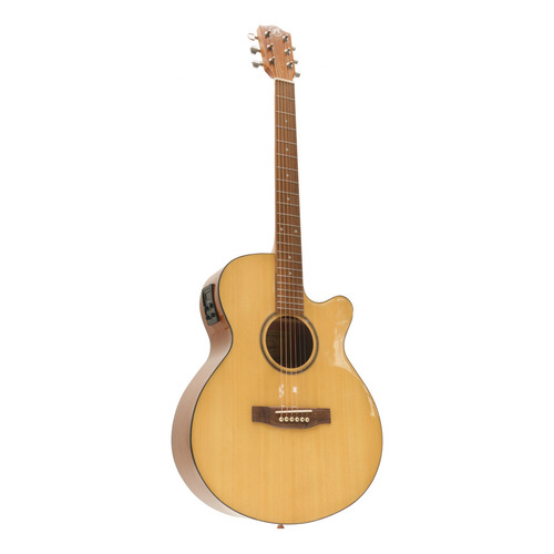 Guitarra Electroacústica Bamboo Stage Spruce 40 Gloss +funda Color Natural Material del diapasón Nogal Orientación de la mano Diestro