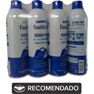 Almidón Profesional Faultless Para Ropa 4 Pzas De 585 Ml