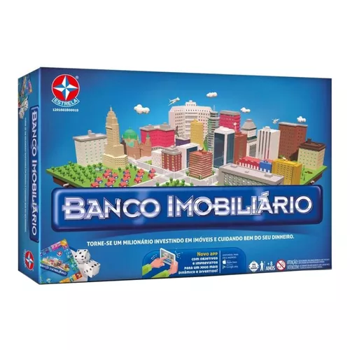 Jogo de mesa Banco imobiliário Com aplicativo Estrela