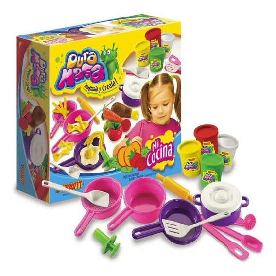 Plastilina Juego De Masas Set Ollas Mi Cocina Duravit 716