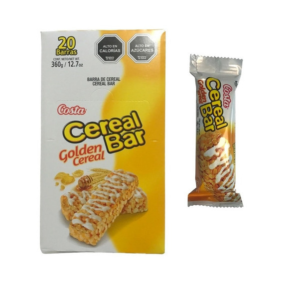 Barra Cereal Bar Costa Golden Cereal X20 Un 21 Gr