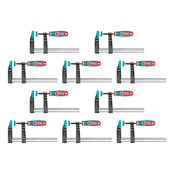 Pack 10 Unidades Prensa Sargento 120x300mm Industrial Total