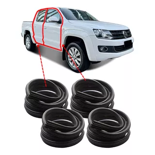 Kit Borracha 4 Portas Volkswagen Amarok 2010 A 2018