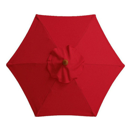 Funda de repuesto para paraguas impermeable para exteriores, color rojo, 3 metros/8 huesos