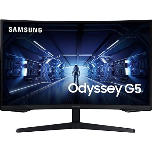 Monitor Gamer Odyssey G5 Samsung Curvo 27 Pulgadas Lcd Qhd Color Negro