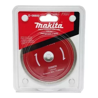 Disco Diamantado Makita Mak Fast Contínuo 110mm Cor Vermelho