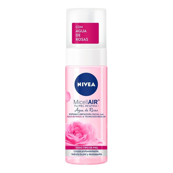 Espuma Facial Limpiadora Nivea Con Agua De Rosas - 150ml