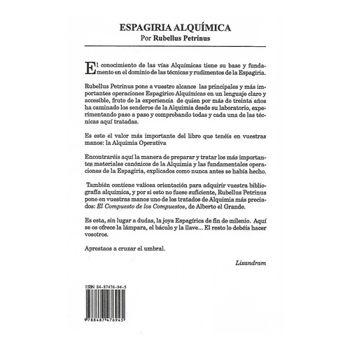 Espagiria Alquimica - Rubellus Petrinus - Alquimia