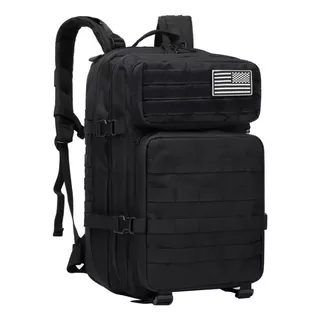 Mochila Tactica 50l Militares Multiusos Camping Notebook Color Negro Diseño De La Tela Nylon Militar