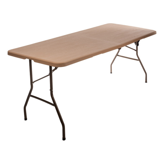 Mesa Plegable Portafolio Plástico 180cm Jardín Resistente