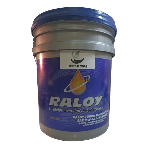 Aceite Semisintético Raloy Turbo 15w40 Sn Plus Cubeta 19l