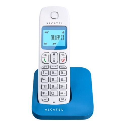 Telefono Inalambrico Alcatel E-130 Identificador De Llamadas Color Azul