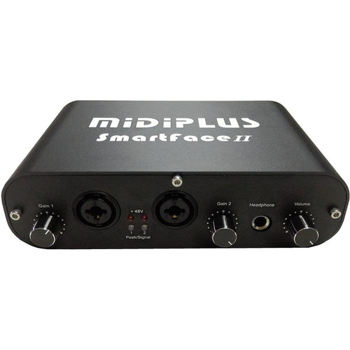 Interfaz De Audio Midiplus Smartface 2 Usb Grabación Estudio Color Negro