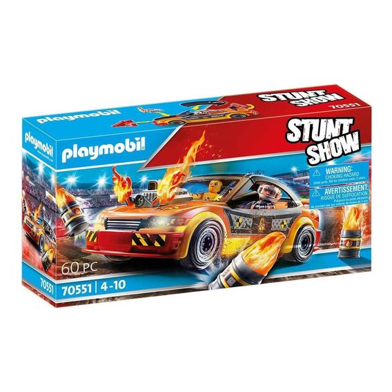 Playmobil Stunt Show Auto De Acrobacias Crashcar 60 Piezas
