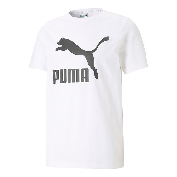 Camiseta Puma Classics Logo Tee  Hombre - Blanco
