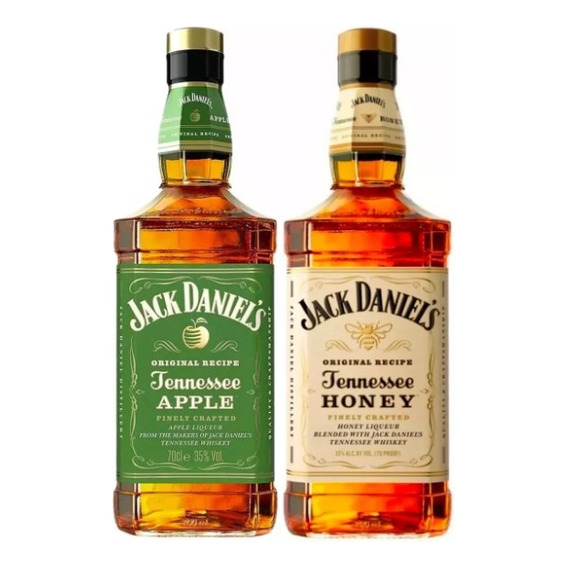 Whisky Jack Daniels Tennessee Apple + Honey Combo X2 750cc