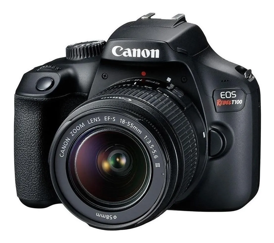 Canon EOS Rebel Kit T100 + lente 18-55mm III